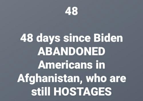 Biden left American hostages