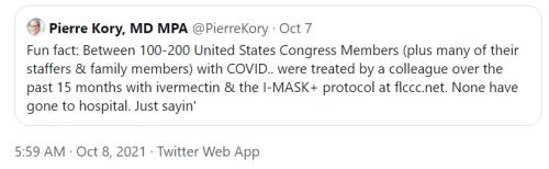 Congress treat with ivermectin