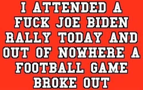 Fuck biden rally