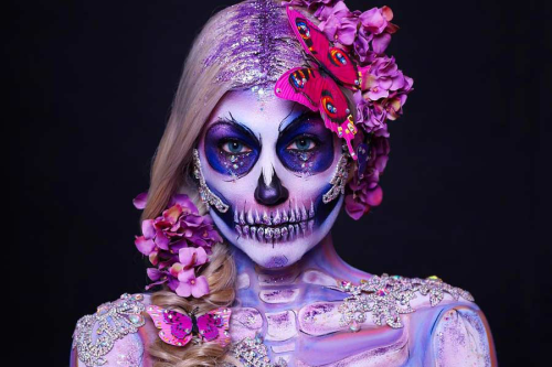 day-of-the-dead-purple-sugar-skull-creation