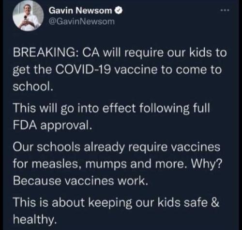 Newsom Mandate
