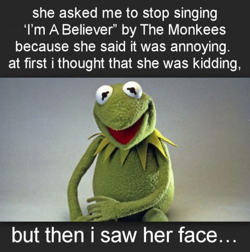 but then i saw her face