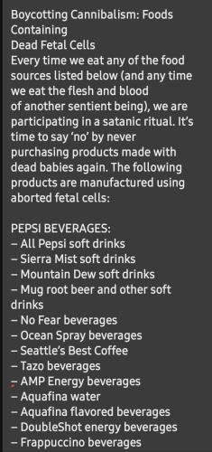 Stop buying these items.  It has aborted baby cells