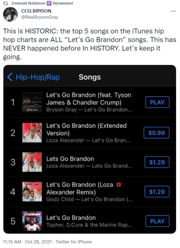 lets go brandon top 5 songs