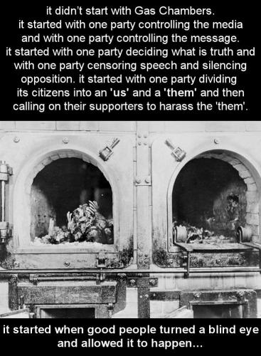 it didnt start with gas chambers