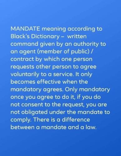 Mandate