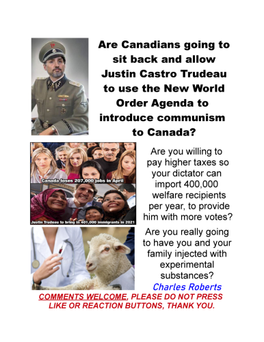 Canadians sit back and accept communism