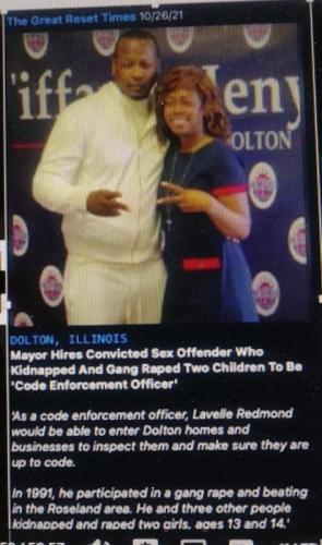 DOLTON, ILLINIS MAYOR HIRES CONVICTED SEX OFFENDER