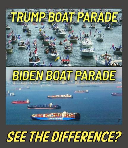 Political - Trump Biden Boat Parade