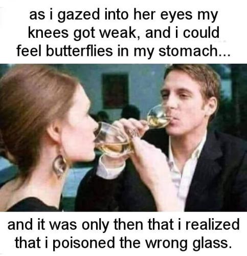 as i gazed into her eyes my knees got weak