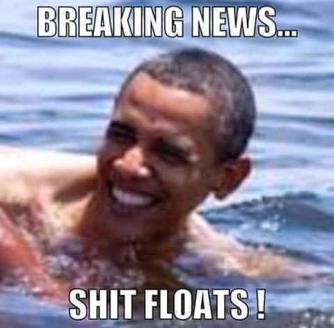 obama shit floats