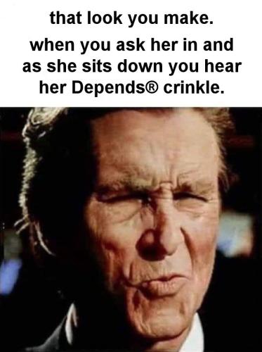 hear her depends crinkle