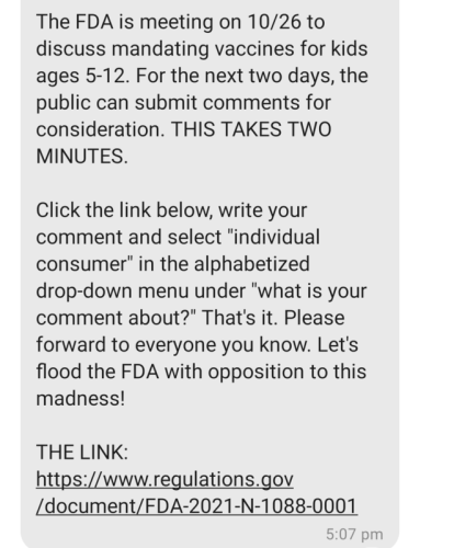 FDA vaxxing kids
