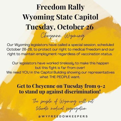 Cheyenne, Wyoming - Oct 26