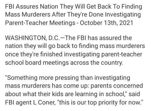 FBI investigating parents instead of murderers