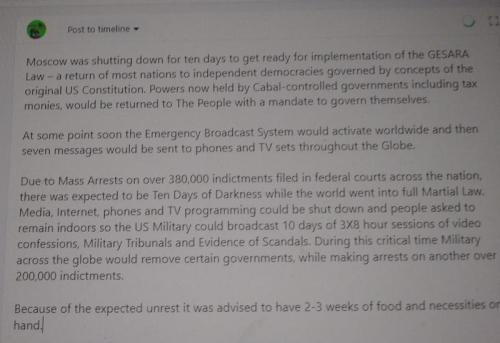 MOSCOW SHUTING DOWN FOR GESARA