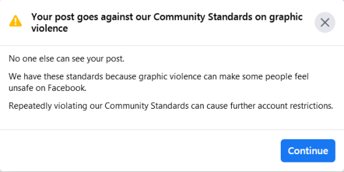 Facebook - Community Standards