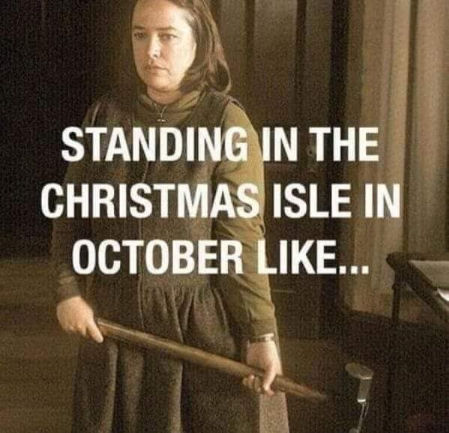 standing in the Christmas Isle in October like