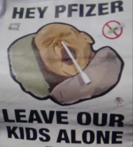 HEY PFIZER LEAVE OUR KIDS ALONE