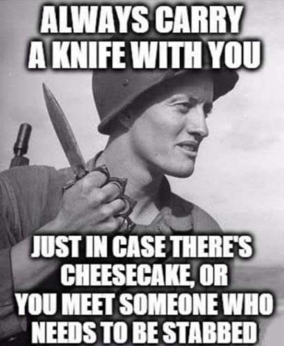 always carry a knife with you