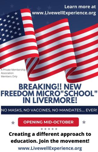 Livermore CA - Private Memebership Association School opening - Oct 2021