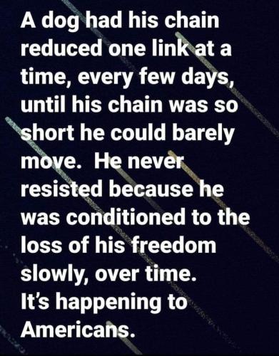 Freedom lost one inch at a time