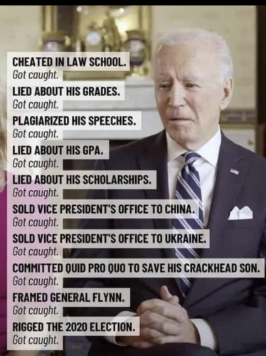 Biden caught