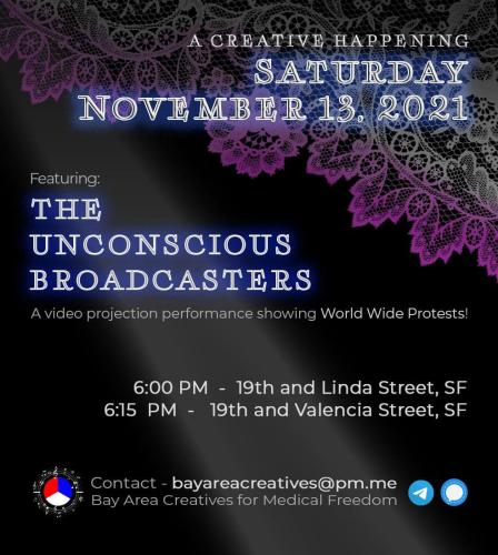 San Francisco, Ca - Nov 13 - Video Projection Performance of World Wide Protests