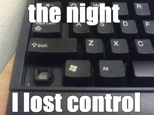 the night that i lost control