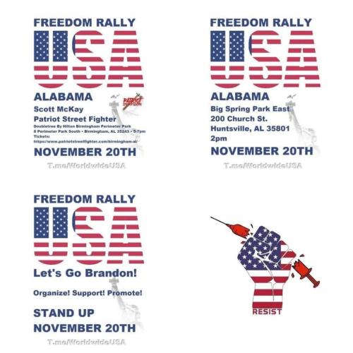 Alabama - Nov 20 - Freedom Rally Locations