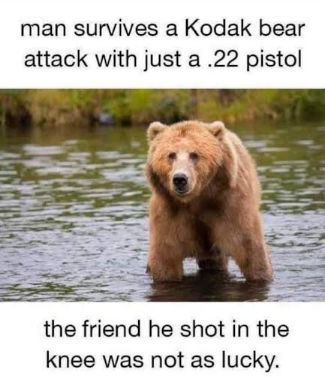 the friend that he shot in the knee wasnt so lucky