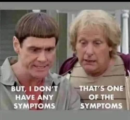 Symptoms are the symptoms