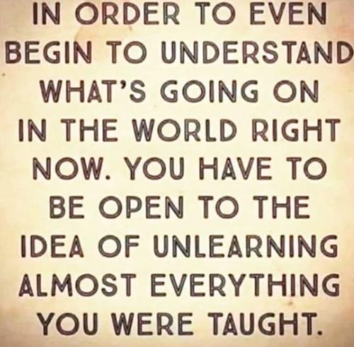 Unlearn to understand