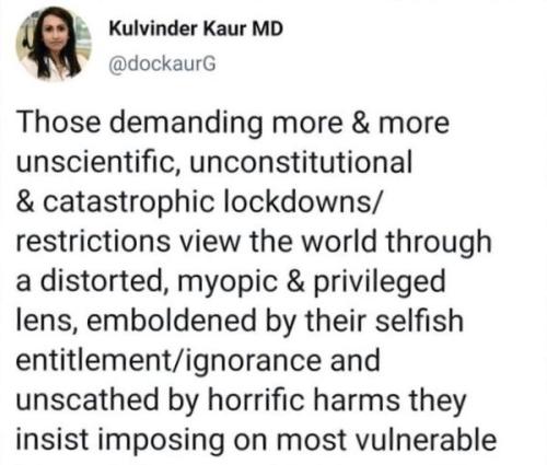 unscientific lockdown