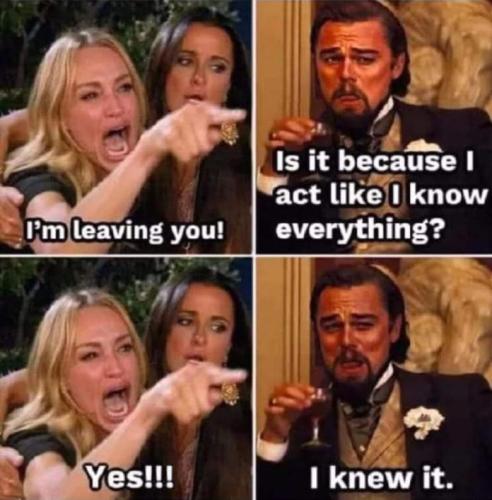 is it because i know everything