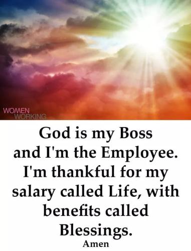 God is my boss