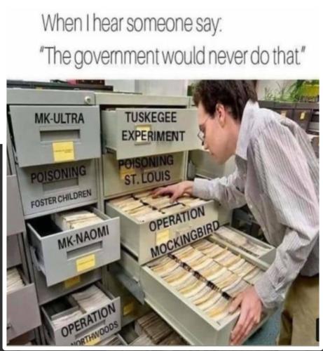 Oh the government would never do that