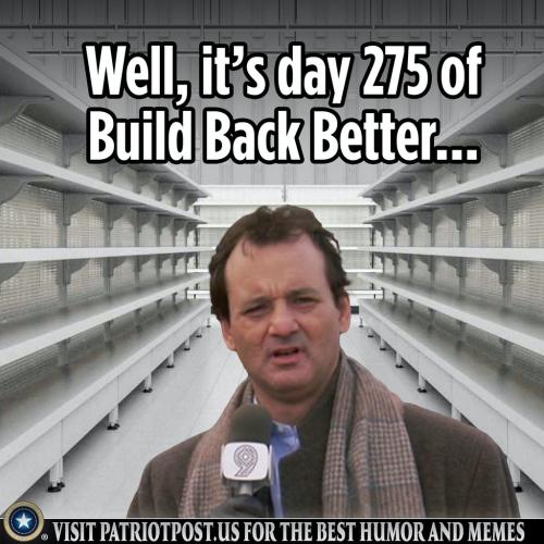 BIDEN BUILD BACK BETTER 275 DAY MARK