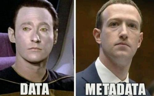 Data vs metadata