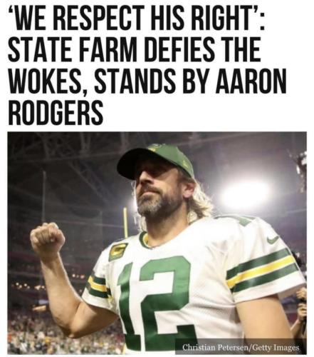 State Farm and Aaron Rodgers Rights