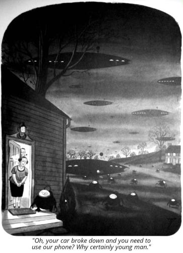 Cartoon - Martians Car Broke Phone