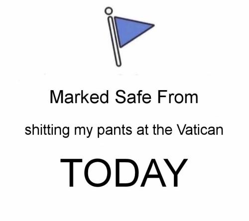 shitting my pants at the vatican