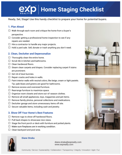 home staging checklist