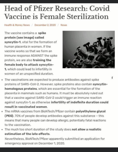 Vax is sterilization