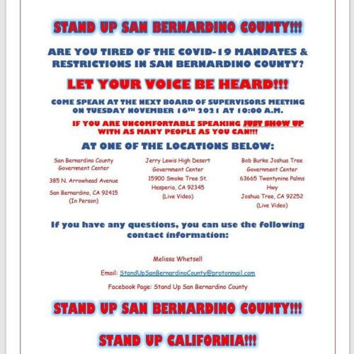 San Bernardino County, CA - Nov 16