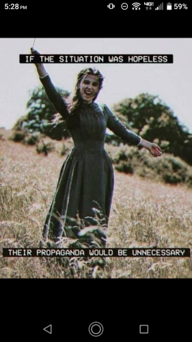 if the situation was hopeless