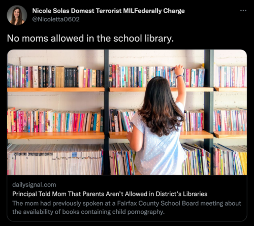 Nicole Solas Domest Terrorist MILFederally Charge on Twitter