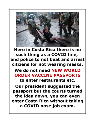 No fines in Costa Rica