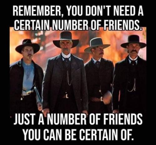 you dont need a certain number of friends