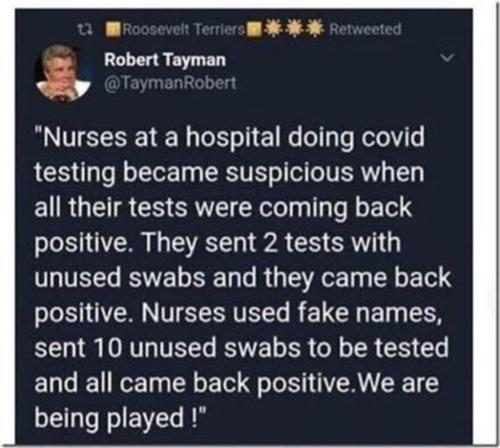 Nurses covid test discovery